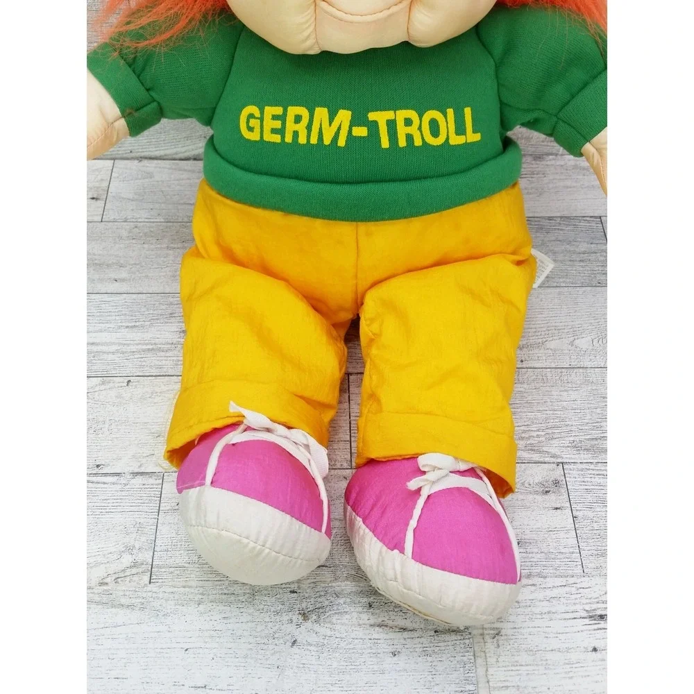 1993 International Silver Co. Germ-Troll Plush Toy Stuffed Doll Germ Troll